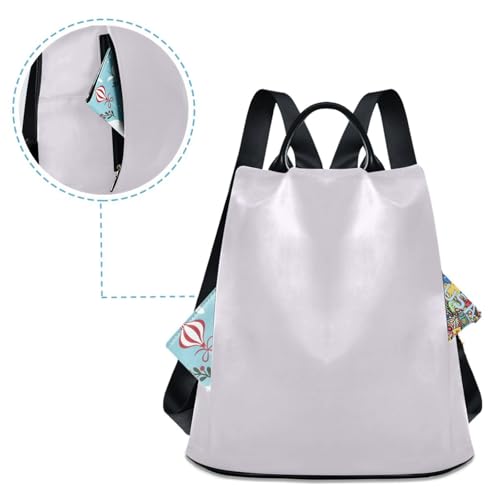 Sac à dos en sergé de polyester Magnolia finition pompon chic