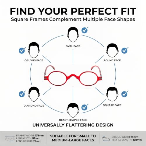 Image of Eyekepper Reading Glasses for Men, Large Round Readers Women Oval | Mens Womens Cheaters, Reader Eyeglasses, All-Day Comfort Spring Hinges, Scratch Resistant for Work /Crafts