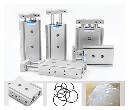 Vérin pneumatique double tige CXSM25 course 20mm double effet - 3