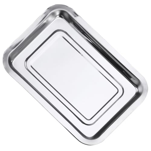 LOORGVEL ステンレス製耐熱グリルプレート 軽量滑らか 食器乾燥トレイ兼用