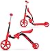Bck Kick Niños Scooter PP + Steel + PU Material de la Rueda Walker 2 Rueda Scooterboys o niñas 3-10 Años de Edad Peso Ligero Plegable de Altura Ajustable de la manija adecuados de co