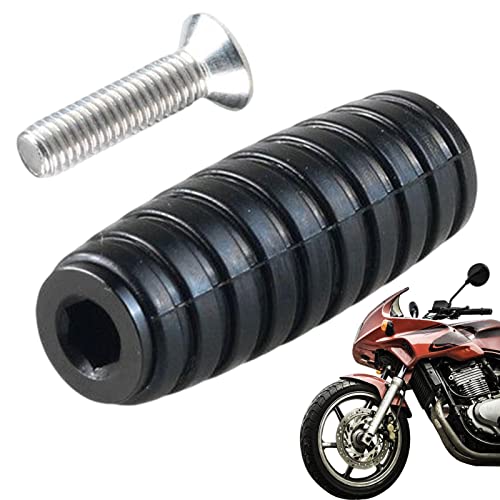 WOTEG Pedana per moto – Pedane per leva del cambio antiscivolo – Adatto per ATV Scooter Motorcycle, foro 6 mm, barra di arresto del motore autostradale