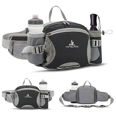 Acemall Riñonera Ligero Nylon con Portabotellas Cover