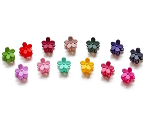 Iffree Bangs Mini Hair Claw Clip Hair Pin For Little Girls Random Assorted Colored, 30 Piece Hair Claw Clips,Clips For Girls,Baby Hair Ties,Kid Hair Accessories,Baby Clips,Tiny Hair Clips #TOP2