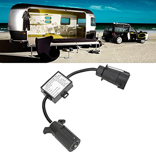 Conector de reboque redondo de 7 vias, conector de reboque americano lâmina de 7 pinos para europeu