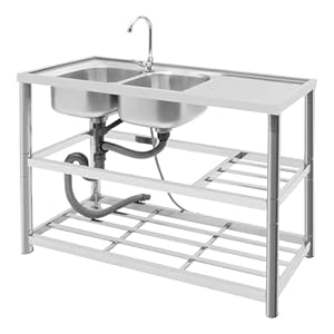Etrhdfyts Etrhdfyts501 Edelstahl Doppelbecken Spültisch