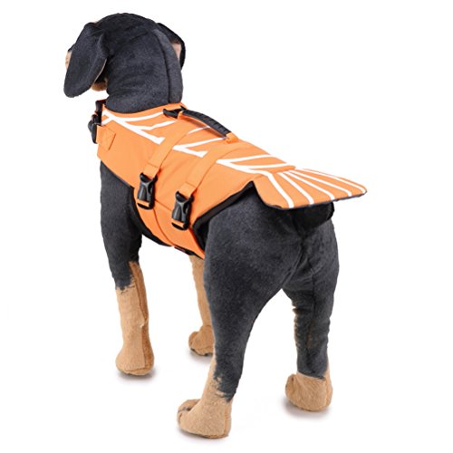 Roupas para Animais de Estimação Colete salva- vidas ajustável em tamanho natural para cães Colete s