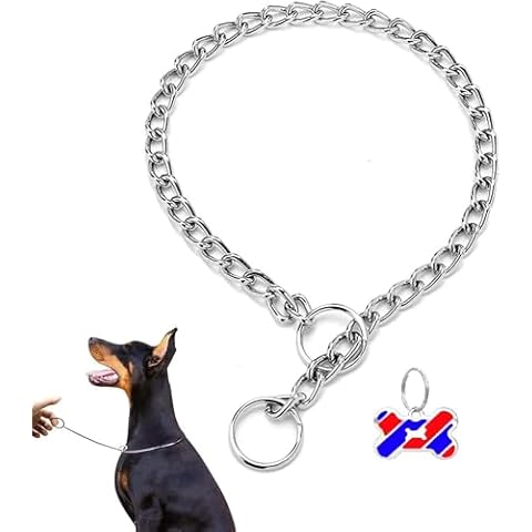 Durable Chrome-Plated Dog Choke Chain Collar Cover
