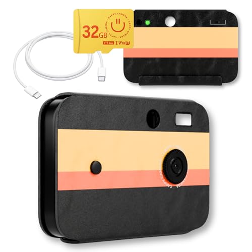 CAPPY CAMERA 20MP Retro Film Camera – Screenless, USB-C Rechargeable, Small Digicam, Built-in...