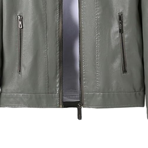 Chaqueta de cuero casual para hombre talla 3X-Large miniatura 6