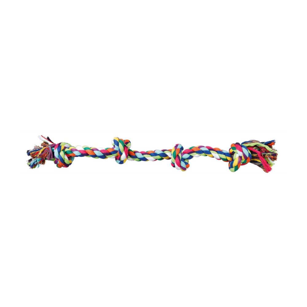 Dogista Durable 4 Knot Knotted Cotton Rope Toys for Teeth Cleaning and Chewing, Small & Medium Dog/Cat/Puppy (B09L835JMS) Amazon Price History, Amazon Price Tracker