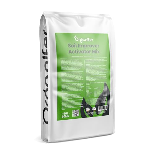 Mélange D'Amendement Et Activateur De Sol - 50 L Pour 50 M2 - Améliorateur Naturel De Jardin Avec Micro-Organismes Efficaces (Em) - Augmente La Fertilité Du Sol Et La Santé Des Plantes - Organifer