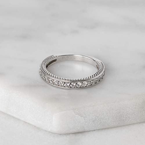 Sage Accented Matching Wedding Band, Round Cut 1.00TCW, VVS1 Clarity, Colorless Moissanite Band, 925 Sterling Silver, Engagement Ring, Wedding Gift, Perfact for Gift Or As You Want4