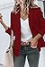 Blazer Jackets for Women Casual Blazers Open Front Long Sleeve Work Office Suit Jackets Business Suit Jackets Wine Red