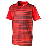 deutschland trikot 152 Geprägter Allover-Print PUMA Jungen ftblNXT Graphic Shirt Core Jr Trikot, NRGY Red Black, 152