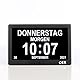 OER - Demenzuhr XXL - Digitaler Kalender und Seniorenuhr - Digitale und analoge Anzeige - Kalenderuhr für Demenz - Schreiben eigenen Alarme - (10 Zoll, Schwarz)