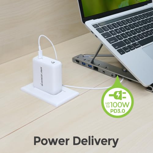 Soporte de Dock para portátil que soluciona la falta de puertos USB y dolor de cuello 7