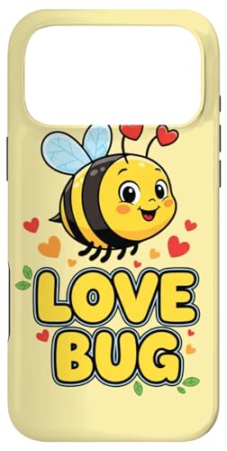 Love Bug �L���[�g ���킢�� �o�����^�C�� �n�` �n�[�g�t�� �X�}�z�P�[�X iPhone 17 Pro Max �p