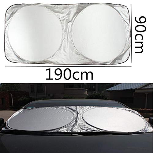 Protector solar para auto reflectante de 190x90cm para parabrisas de camion plegable 4