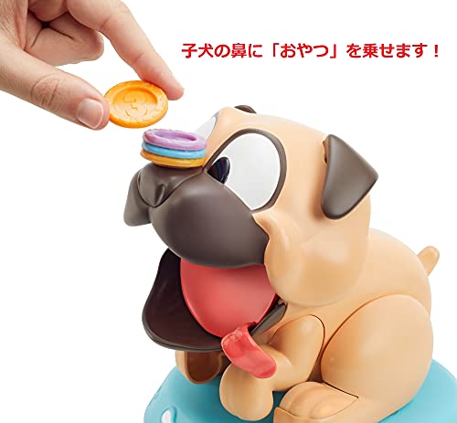 Mattel Games GND65 - Puglicious Spiel für Kinder, Stapelspiel mit Hundeleckerlis für das hungrige Hündchen, Geschenk für Kinder ab 5 Jahren