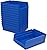 Akro-Mils 30150 Plastic Shelf Bins, Heavy Duty Storage Bins for Garage, Closet, and Drawer Organization, 12-Inch x 6-1/2-Inch x 4-Inch, Blue, 12-Pack