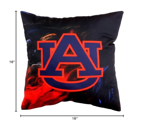 Image of College Covers Auburn Tigers 2 Sided Color Swept Decorative Pillow, 16 inch, Made in The USA