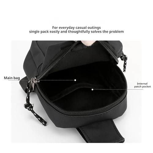 Mini Sling Bag for Men/Women, Waterproof Utility Crossbody Backpack Chest Bag for Hiking Travel Sports Running4