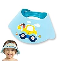 Duschhaube Kinder Haare Waschen Kinderschutz Einstellbarer Klettverschluss EVA-Material Duschhaube Kinder Augenschutz Schutz für Augen Nase und Ohren