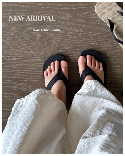 Rubber Thong Sandals for Women Beach Flip Flops Casual Comfortable Slip On Flat Sandals Ladies Slides Slipper2