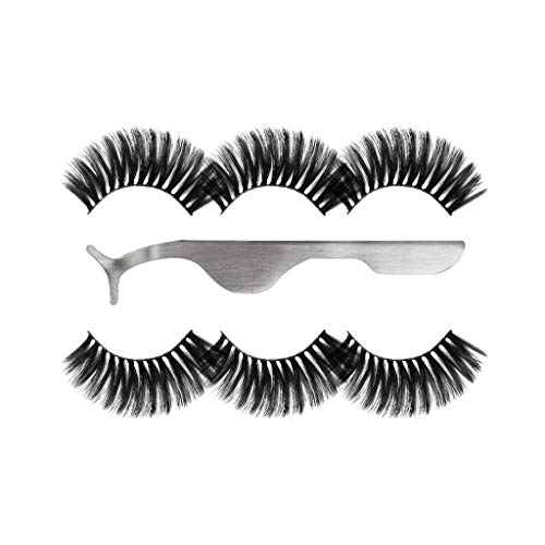 Preisvergleich Produktbild OHQ Magnetische Wimpern,3D Falsche Wimpern Magnet Künstliche Wimpern Set,Kein KlebstoffWiederverwendbare Falsche Magnetic Eyelashes Make-up Dicken Augen Wimpern mit Kostenlosen Wimpern Pinzette