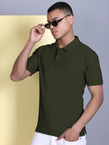 Image of FYLTR Men's Solid Polo | Regular Fit | Casual Polo Shirts for Men