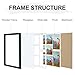 Vittanly 11x14 Collage Picture Frame, Displays 5Pcs 4x6 Pictures with Mat or 1Pcs 11x14 without Mat for Wall Mounting, Picture Frames Collage Wall Decor in Black, 1 Pack