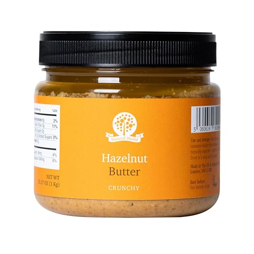 Nutural World - Nutural World Beurre de noisette croustillant (1 kg) – Ingrédient 100% pur/unique – Lauréat du prix Great Taste Award