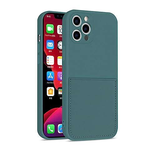 Étui iPhone 13 Pro Max LVTFCO vert chypre : fini le portefeuille lourd avec le porte-carte