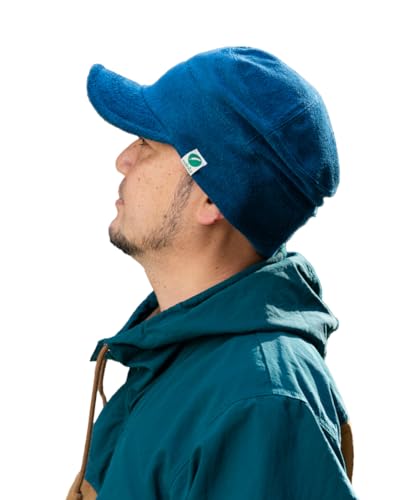 [ナコタ] ソフトパイル ワークキャップ キャップ 帽子 メンズ レディース 大きいサイズ 大きめ 深い 深め 無地 UV対策 防寒 保温 秋 冬 ユニセックス Lサイズ(頭周り約58~61) エナメルブルー