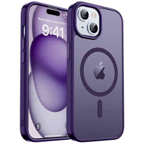 zapica Magnetic for iPhone 15 Case & iPhone 14 Case, Dark Purple