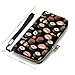 Fashion Long Wallet with Hand Strap, Adult Smooth Clutch Wallets for Women Men Daily Use, Wear Resistant and Reusable, Japanese Sushi Black