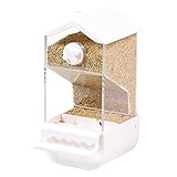 s para periquitos para Jaula de pájaros, para periquitos | Contenedor de Comida automático para alimentador de Mascotas, Jaula para pájaros, sin ensuciar,Platos para Loros, para,