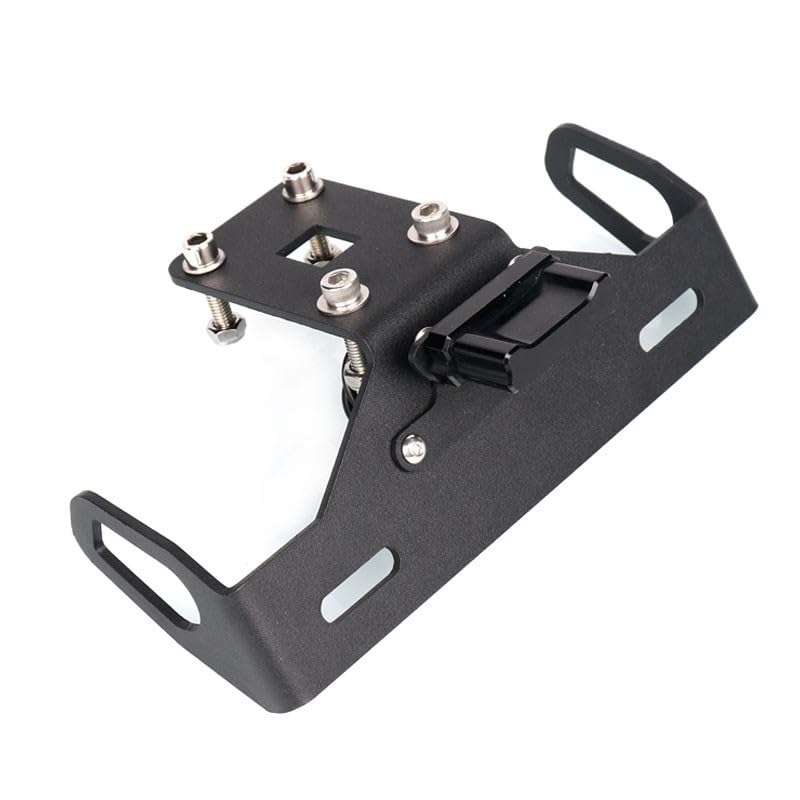Support plaque immatriculation CNC alu noir haute finition pour Z1000 14-17