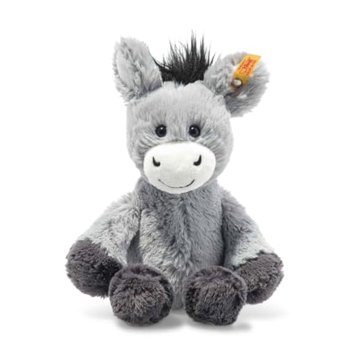 Steiff Burrito Dinkie, Peluche Encantador con Ojos de plástico, peques, niños y niñas, Friends, 20 cm, Gris Claro, 073922