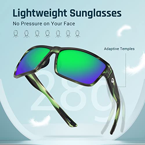 Image of TOREGE Polarized Sports Sunglasses for Men and Women Cycling Running Golf Fishing Sunglasses TR26