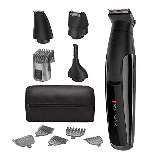 Remington PG6171 The Crafter - Beard Boss Style and Detail Kit, Beard Trimmer, Grooming Set, Platinum, 11 Pieces