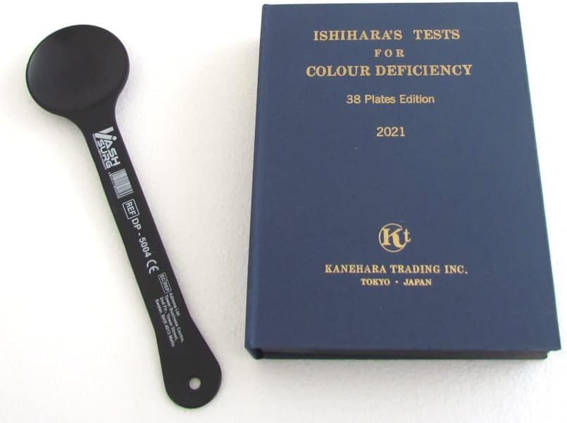 KASHSURG Ishihara Test Book_38 Plates with Eye Occluder HandheldPack of 9