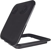 Vista 4 de SEAFLO Escotilla de acceso rectangular para cubierta de barco marino - Blanco/Negro, con cerradura y llave/Regular