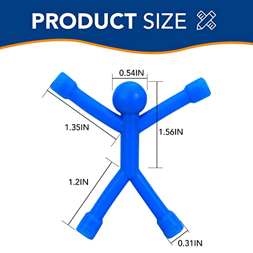 Trymag Man Fridge Magnets, 20Pcs Refrigerator Magnets, Funny Magnetic People Mini Flexible Humanoid Colorful Magnetic Toy For Kids, Adults, Whiteboard, Office, School Decoration #TOP1