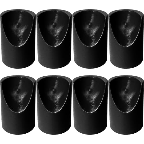 Gluposti Folding Chair V-Tip Stabilizer Caps, 7/8 Inch, Black, 8