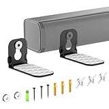 Soundbar Wall Mounts for Ultra Slim Soundbars Up to 3.5' Deep, Under TV Sound Bar Mounts for Samsung, Sony, LG, Vizio, Bose, Roku&More, Space-Saving Floating Design, Low-Profile Bracket Up to 10Lbs