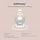 Graco SoftSway™ elektrische Babyschaukel und Wippe, 2 in 1, ab Geburt bis ca. 9 Monate (9 kg), sanft und leise, 3-Fach Verstellbarer Sitz, Spielbügel, Starlight