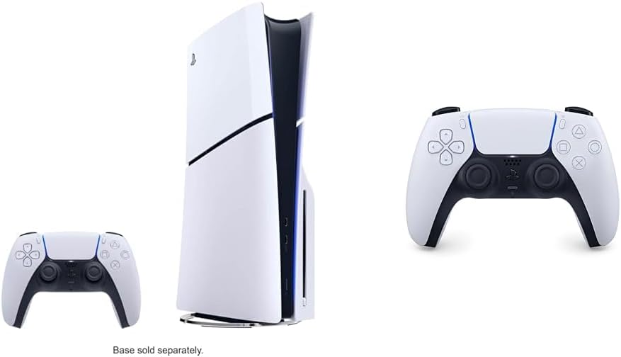 PlayStation®5 console (slim) + PlayStation DualSense® Wireless Controller - White Bundle
