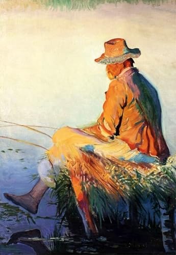 Cuadro de pintura al óleo de León Wyczólkowski, lienzo clásico 60x90cm